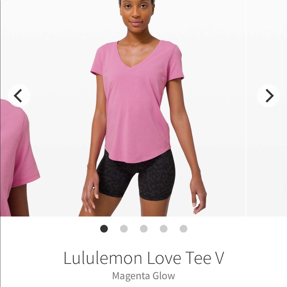 Lululemon Love Tee Size 8 Magenta Glow